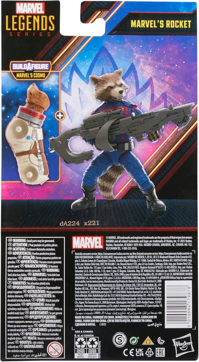 Marvel Legends Series Rocket, Guardians of The Galaxy Vol. 3 6-Inch Collectible Action Figures, Toys for Ages 4 and Up - Figurio