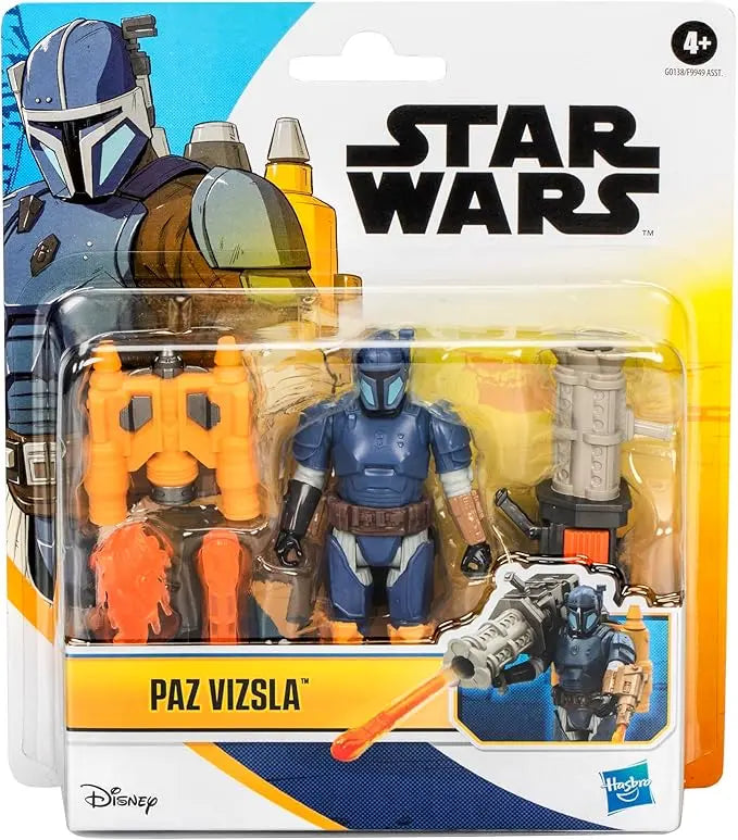 STAR WARS Epic Hero Series Paz Vizsla 4-Inch Deluxe Action Figure & 4 Accessories, Toys for 4 Year Old Boys and Girls - Figurio