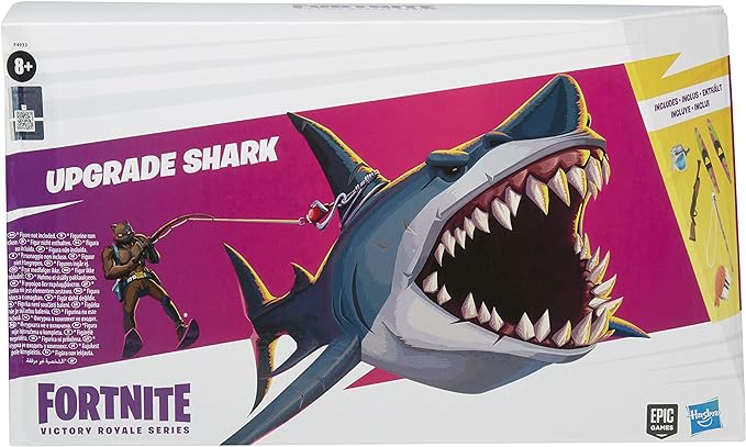 FORTNITE Hasbro Victory Royale Series Upgrade Shark Collectible Action Figure with Accessories - Ages 8 and Up, 6-inch - Figurio