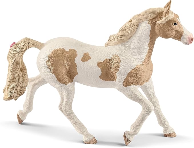 Schleich Horse Club, Realistic Horse Toys for Girls and Boys Paint Horse Mare Spotted Horse Toy, Ages 5+ - Figurio