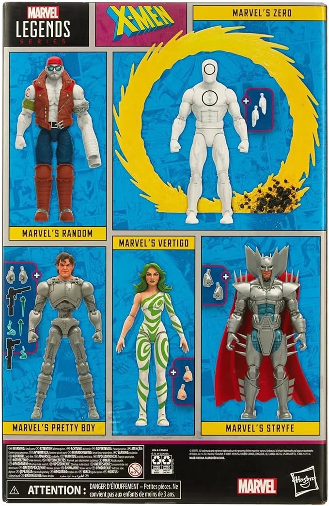 Marvel Hasbro Legends Series: X-Men Villains, 60th Anniversary Action Figure Set, 6 inch Action Figures,Multicolor - Figurio