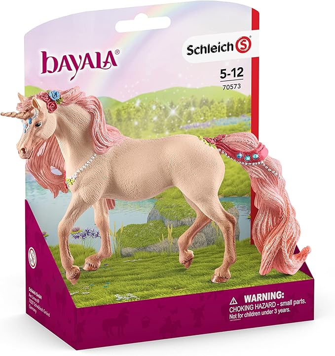 Schleich bayala Animal Figurine, Unicorn Toys for Girls and Boys 5-12 years old, Decorated Unicorn Mare - Figurio