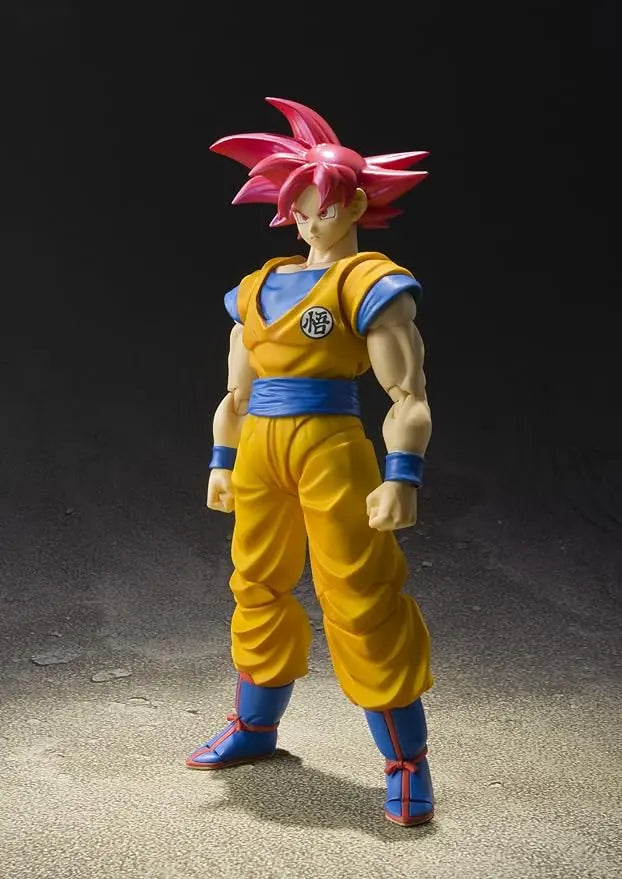 Bandai Tamashii Nations S.H. Figuarts Super Saiyan God Son Goku "Dragon Ball Super" Action Figure - Figurio