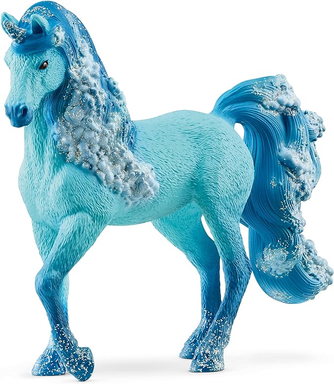 Schleich bayala New 2023, Unicorn Toys for Girls and Boys, Elementa Water Flame Unicorn Toy Figurine, Ages 5+ - Figurio