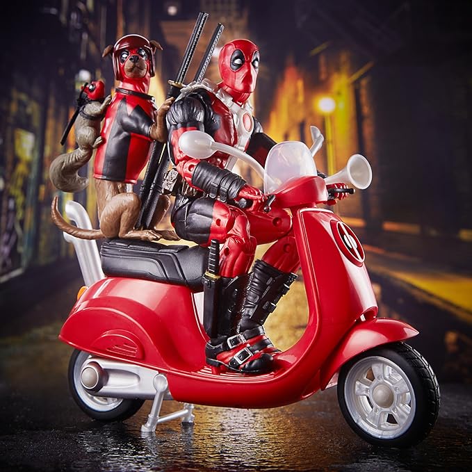 Marvel Legends Series Deadpool Corps Comics Collectible 6 Inch Action Figure & Vehicle, Includes Dogpool & Squirrelpool - Figurio