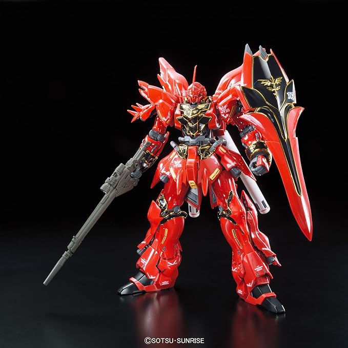 Bandai Hobby RG MSN-06S Sinanju Gundam UC Action Figure (1/144 Scale) - Figurio