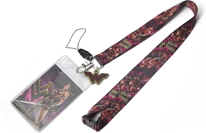 DC Comics Wonder Woman Lanyard with Dangle Action Figure - Figurio