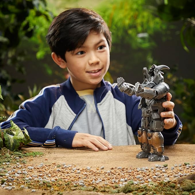 Transformers Toys Rise of The Beasts Movie, Smash Changer Rhinox Converting Action Figure for Ages 6 and up, 9-inch - Figurio