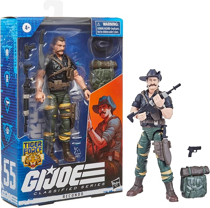 G.I. Joe Classified Series Figure, 6" Figure with Accessories - Tiger Force Recondo - F4757 - Hasbro - Figurio