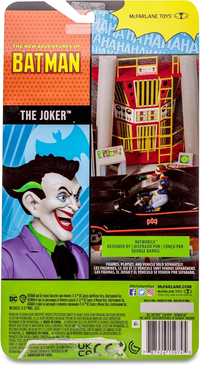 McFarlane Toys - DC Retro The Joker (The New Adventures of Batman) 6in Action Figure - Figurio