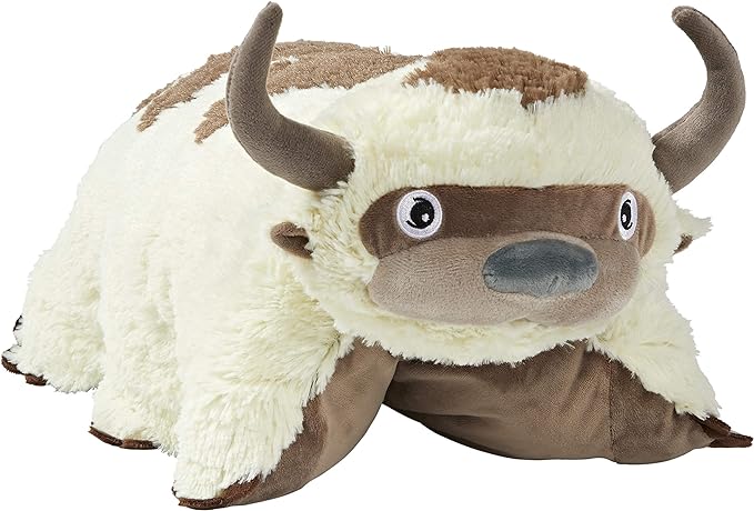 Pillow Pets 16” Appa Stuffed Animal, Nickelodeon Avatar The Last Airbender Plush Toy, white - Figurio