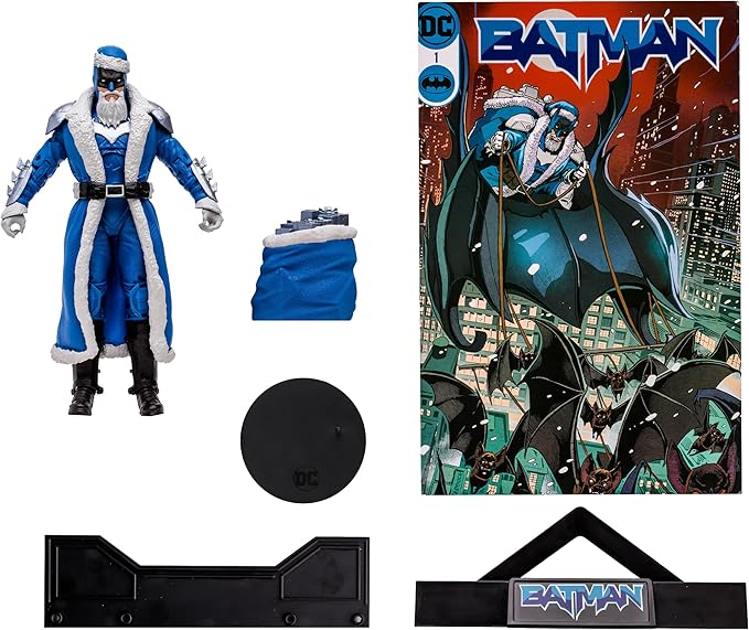 Batman Santa (Blue Suit) Gold Label 7" Figure McFarlane Toys Store Exclusive - Figurio