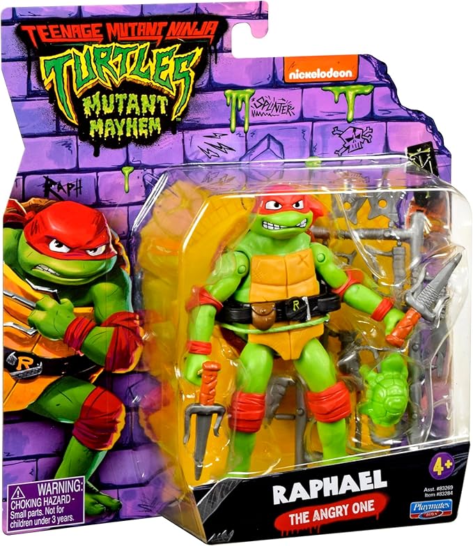 Teenage Mutant Ninja Turtles: Mutant Mayhem 4.6” Raphael Basic Action Figure by Playmates Toys - Figurio