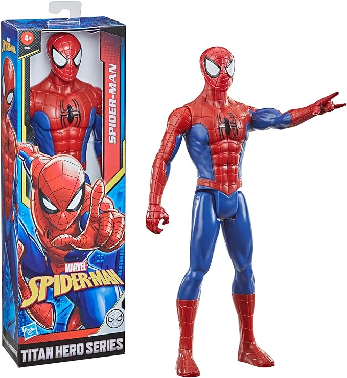 Marvel Titan Hero Series Spider-Man 12-Inch Action Figure with Fx Port - Figurio