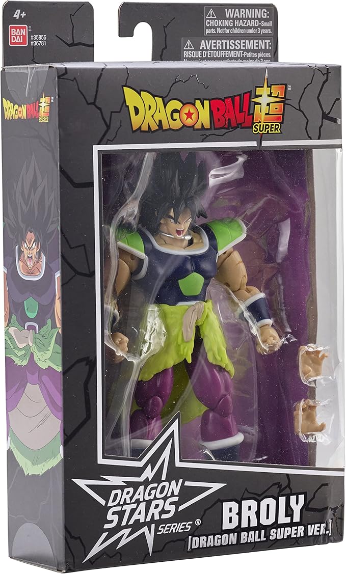 Bandai America - Dragon Ball Super: Dragon Stars Broly 6.5 Action Figure - Figurio