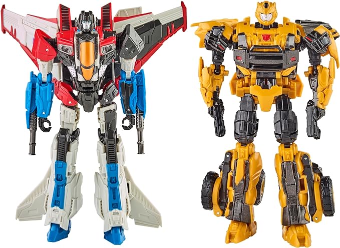 Transformers: Reactivate Video Game-Inspired Bumblebee and Starscream 2-Pack, 6.5-inch Converting Action Figures, 8+ - Figurio