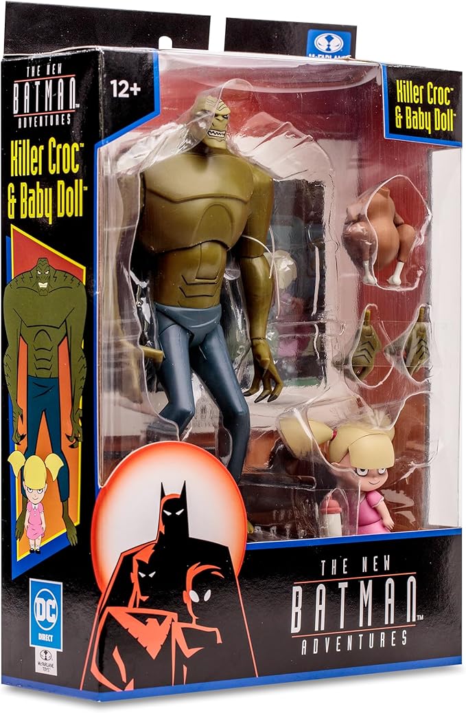 McFarlane Toys - The New Batman Adventures Killer Croc & Baby Doll, 6in Scale Figure - Figurio