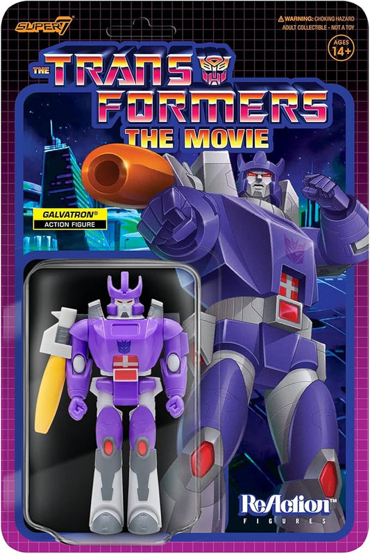 Super7 Transformers Galvatron - 3.75" Transformers Action Figure with Accessory Classic Cartoon Collectibles and Retro Toys - Figurio