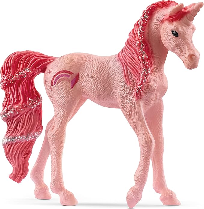 Schleich bayala, Limited Edition Collectible Unicorn Toys for Girls and Boys, Gemstone Unicorn Figurines, Tourmaline - Figurio