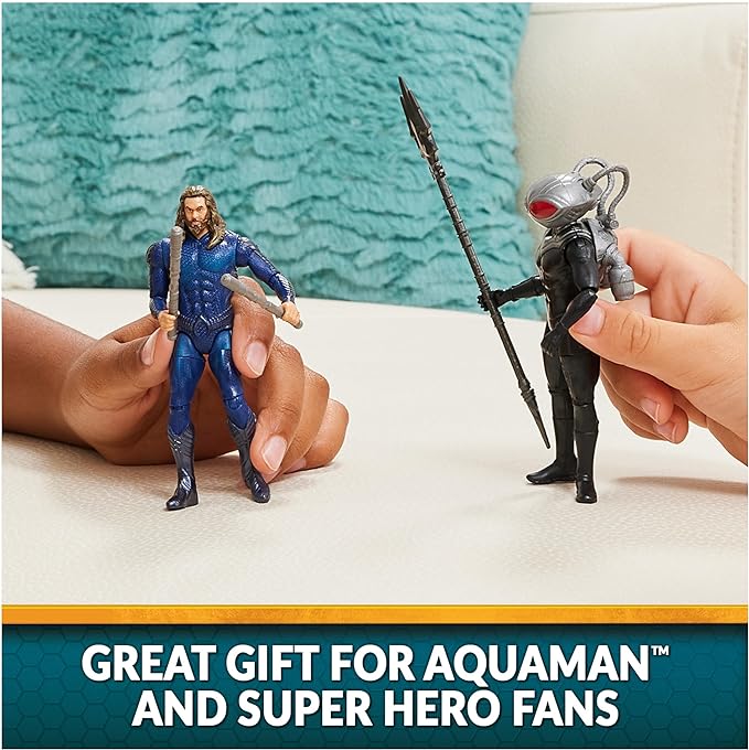 DC Comics, Aquaman Volcanic Island Pack (Amazon Exclusive), 4 Collectible Action Figures with Accessories, Superhero Kids Toys for Boys Ages 3+ - Figurio