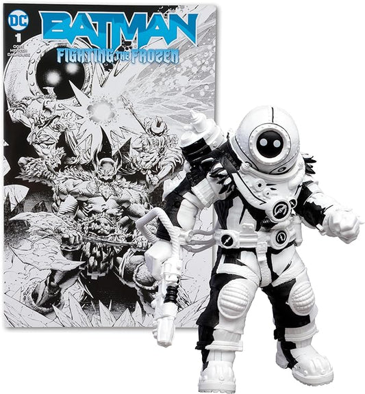 McFarlane Toys - DC Direct Page Punchers Mr.Freeze (Line Art) 7in Action Figure with Batman Comic - Figurio