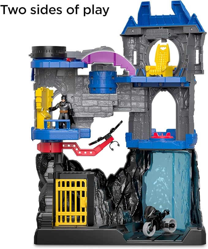 Fisher-Price Imaginext DC Super Friends Batman Toy, Wayne Manor Batcave Playset with Figure & Batcyle for Pretend Play Kids Ages 3+ Years (Amazon Exclusive) - Figurio