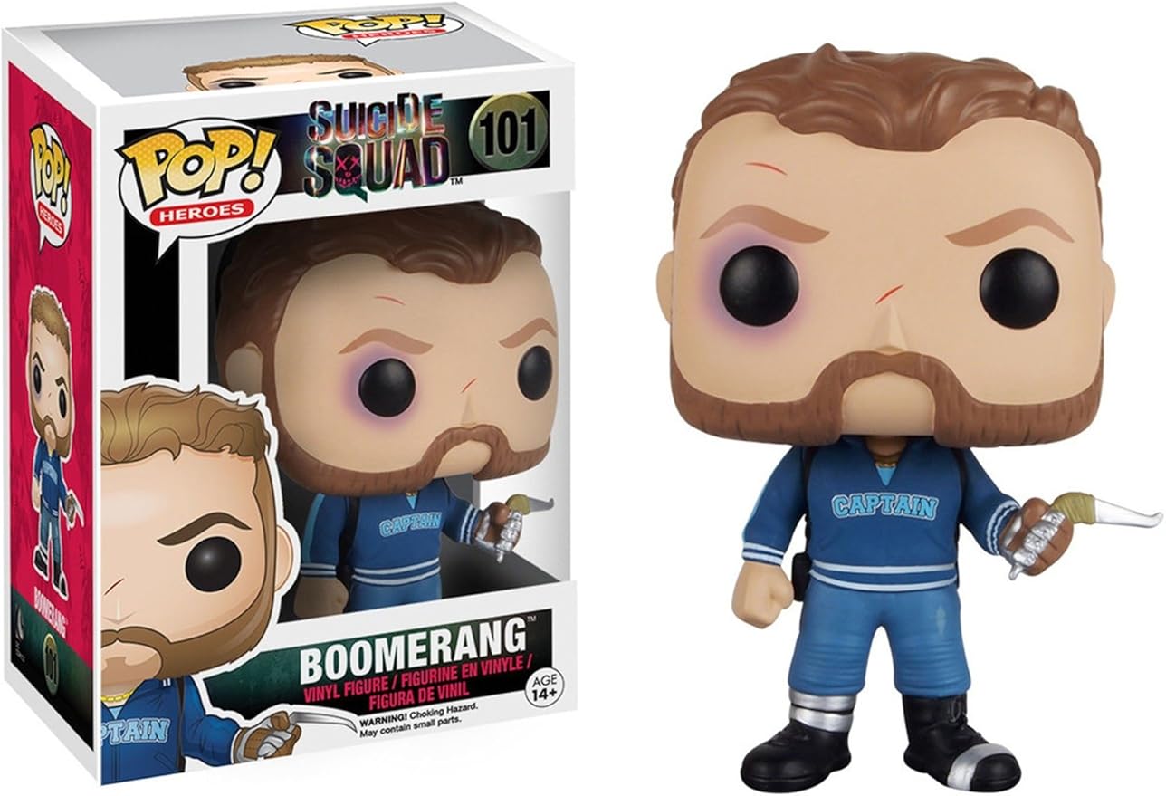 Funko POP Movies: Suicide Squad Action Figure, Boomerang - Figurio