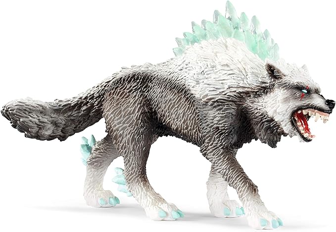 Schleich Eldrador, Eldrador Creatures, Action Figures for Boys and Girls 7-12 years old, Snow Wolf - Figurio