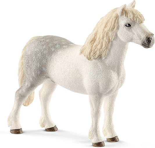 Schleich Farm World, Farm Animal Horse Toys for Kids and Toddlers, Welsh Pony Stallion Toy Figurine, Ages 3+ - Figurio