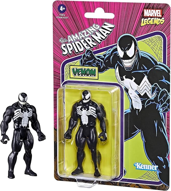 Marvel Legends Series 3.75-inch Retro 375 Collection Venom Action Figure Toy - Figurio