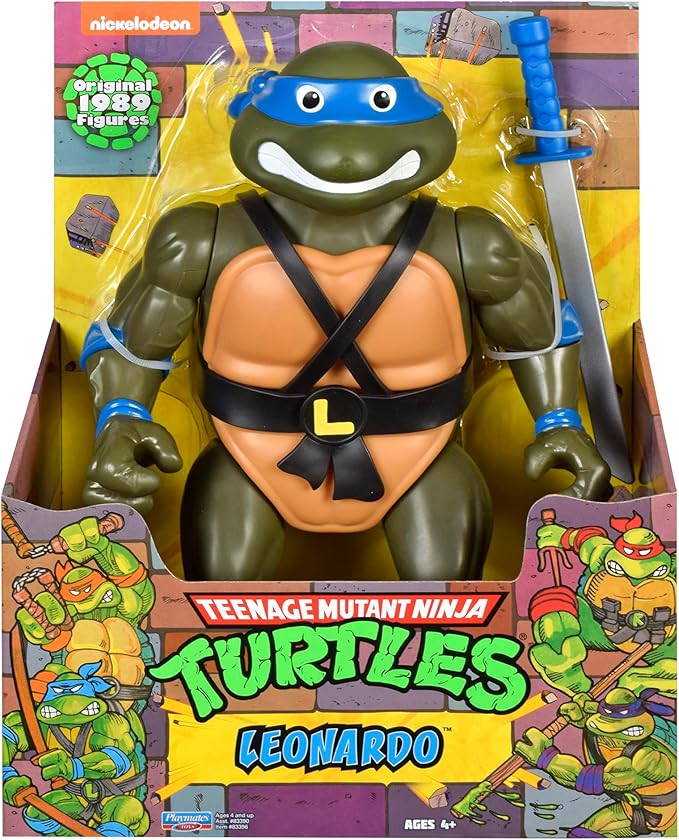 Teenage Mutant Ninja Turtles: 12” Original Classic Leonardo Giant Figure by Playmates Toys - Figurio