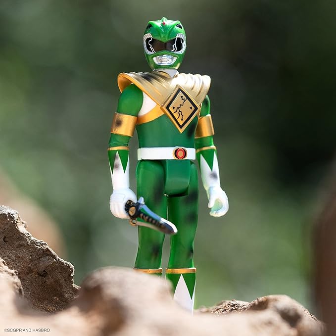 Mighty Morphin' Power Rangers Reaction Figure - Green Ranger (Battle Damaged) - Figurio