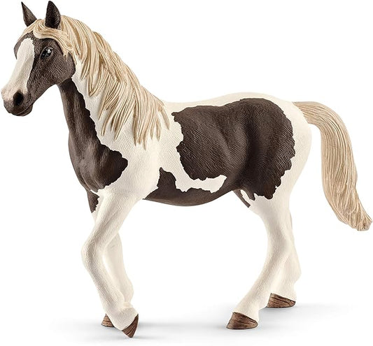 Schleich Farm World, Realistic Horse Toys for Girls and Boys, Pinto Mare Spotted Horse Figurine, Ages 3+ - Figurio