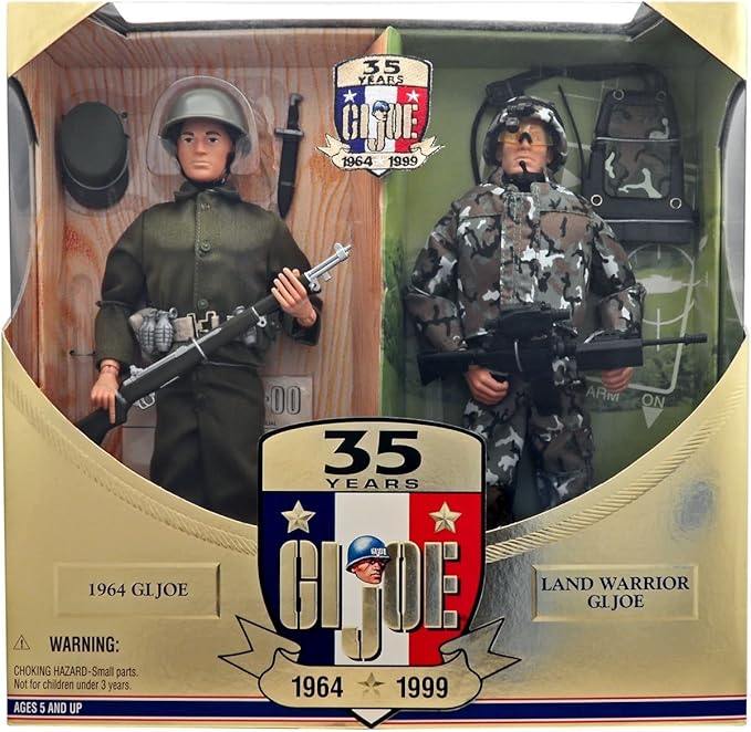 G.I. Joe 35th Anniversary Land Warriors Action Figure 2-pack Then and Now Caucasian - Figurio