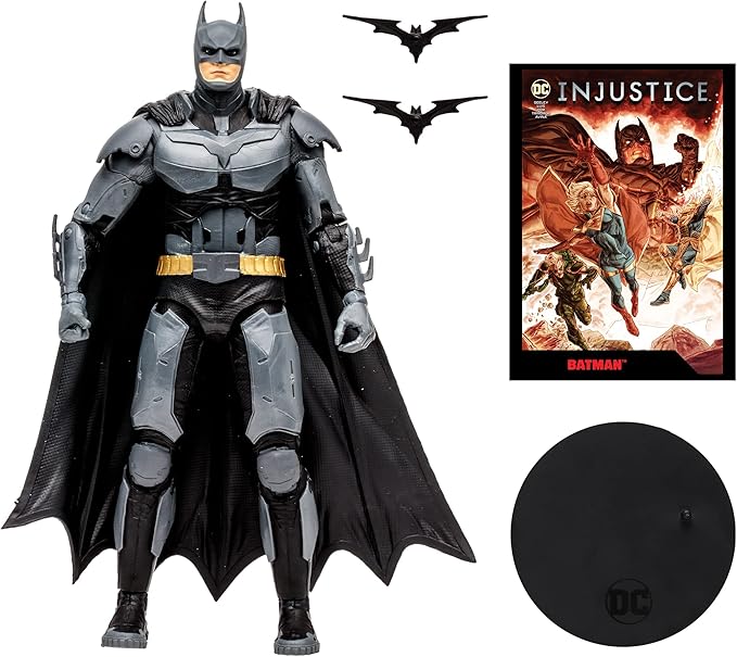 McFarlane Toys - DC Direct Gaming 7IN Figure with Comic - Injustice 2 WV1 - Batman (Pack of 2) - Figurio