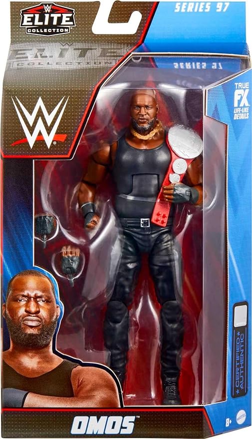 Mattel WWE Omos Elite Collection Action Figure, Deluxe Articulation & Life-like Detail with Iconic Accessories, 6-inch - Figurio