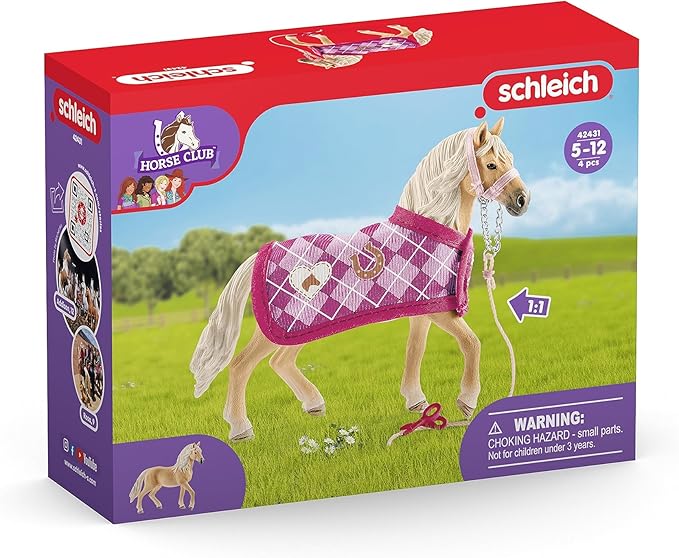 Schleich Horse Club, Horse Toys for Girls and Boys, Sofia's Fashion Creation Horse Set with Horse Figurine and Accessories, 3 Pieces, Ages 5+ - Figurio