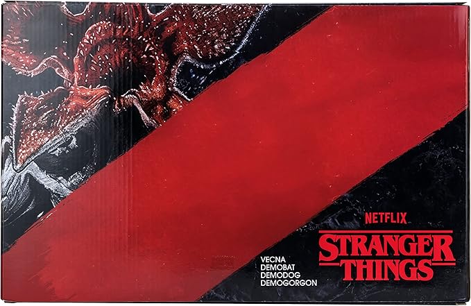 Bandai Namco - Stranger Things - Bloody Vecna, Demogorgon, Demodog, & Demobat Vinyl Figures 4-Pack Deal - Figurio