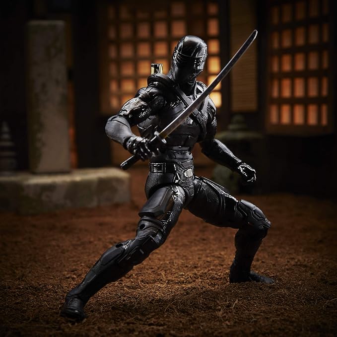 G. I. Joe Hasbro Classified Series : G.I. Joe Origins Snake Eyes Action Figure 16, Premium 6-Inch Scale Toy with Custom Package Art , Black - Figurio