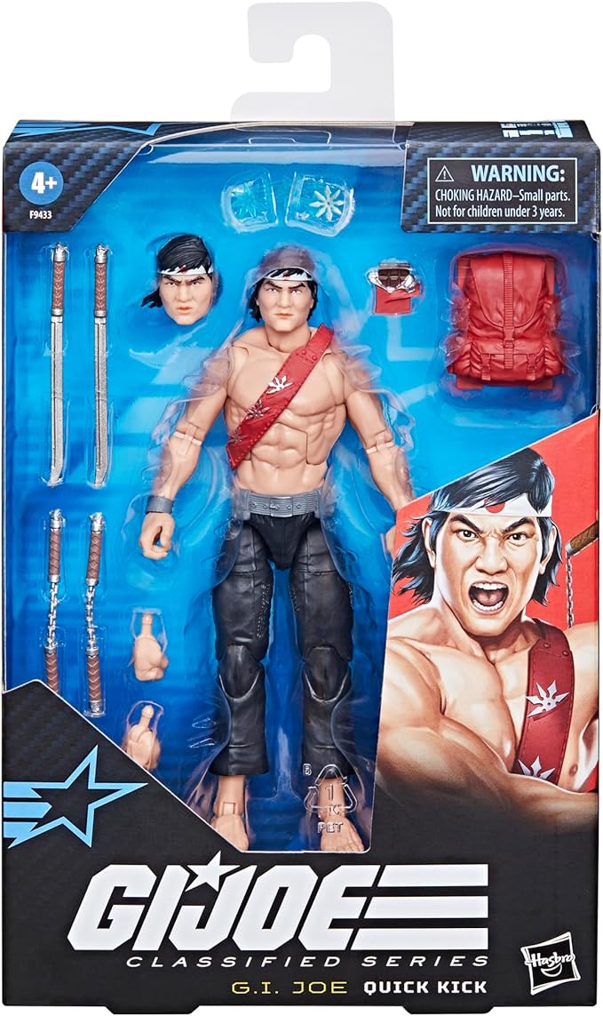 G.I. Joe Classified Series #116, Quick Kick, Collectible 6-Inch Action Figure with 12 Accessories - Figurio