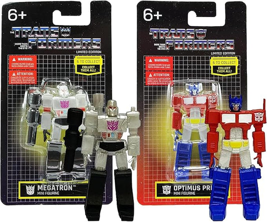 Limited Edition Transformers 2.5" Mini Figure Collectible Twin Packs - Optimus Prime & Megatron - Figurio