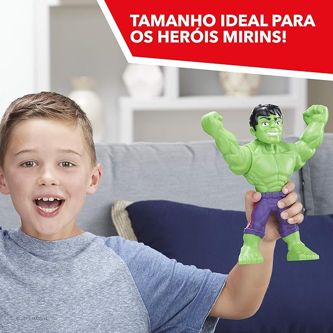 Playskool Heroes Marvel Super Hero Adventures Mega Mighties Hulk Collectible 10" Action Figure, Toys for Kids Ages 3 & Up - Figurio