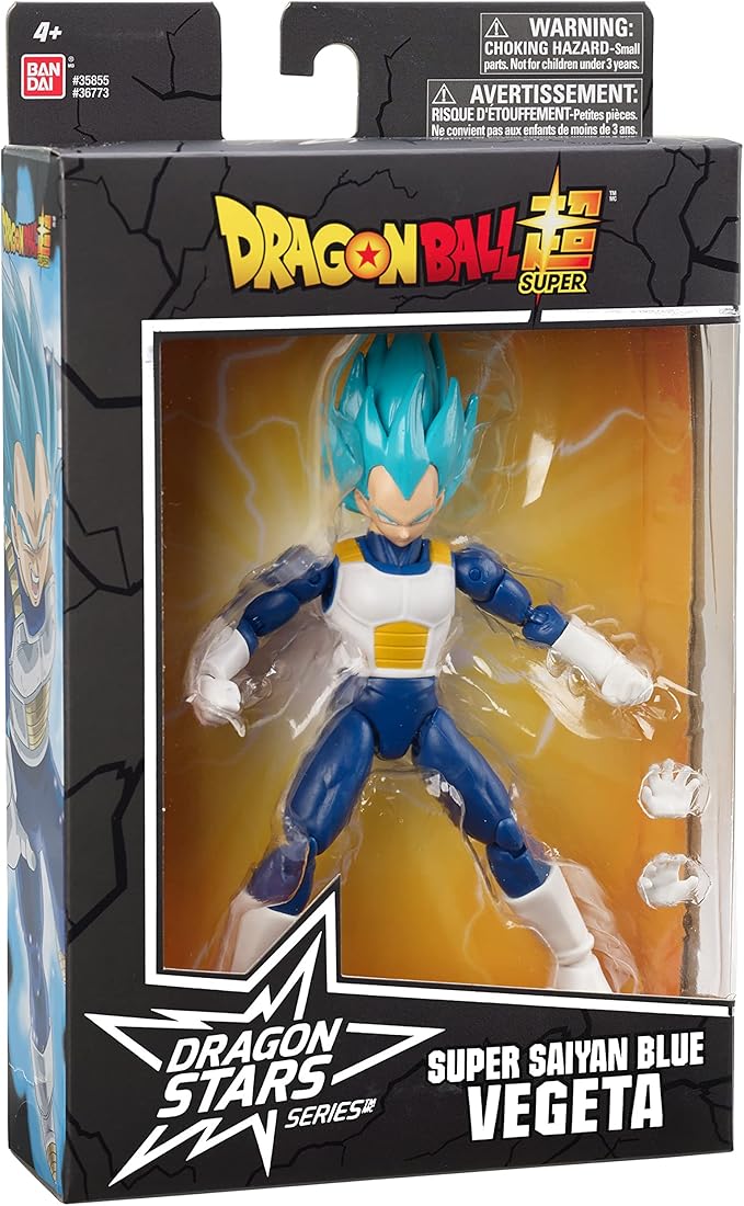 Dragon Ball Super - Dragon Stars - Super Saiyan Blue Vegeta Version 2, 6.5" Action Figure - Figurio