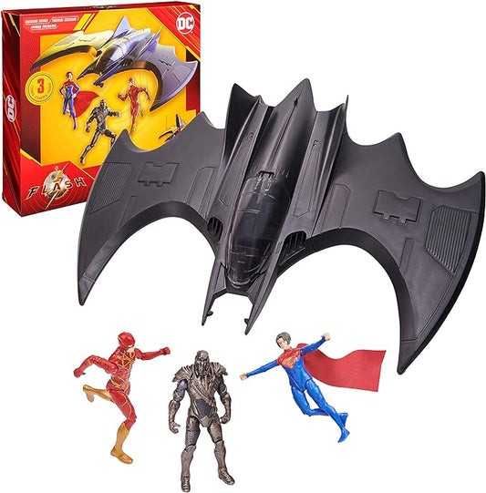 DC Comics, The Flash Batwing Battle Set (Amazon Exclusive)| Supergirl, NAM-Ek, Flash Action Figures, 4-inch | Kids Toys for Boys and Girls Ages 3+ - Figurio