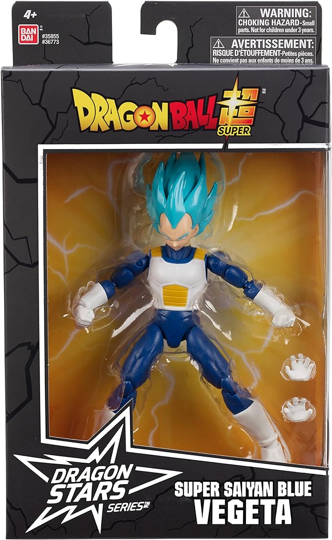 Dragon Ball Super - Dragon Stars - Super Saiyan Blue Vegeta Version 2, 6.5" Action Figure - Figurio