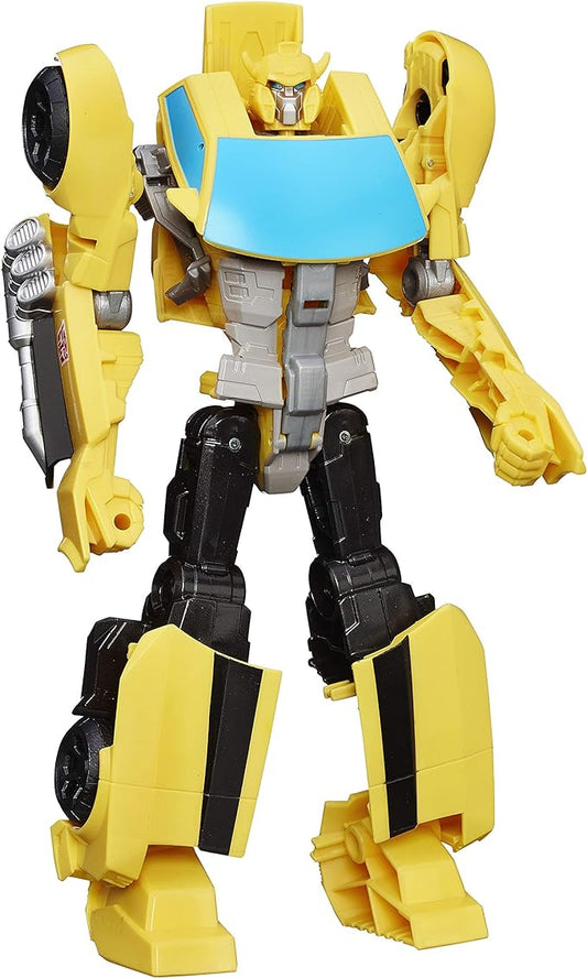 Transformers Toys Heroic Bumblebee Action Figure - Timeless Large-Scale Figure, Changes into Yellow Toy Car, 11" (Amazon Exclusive) - Figurio