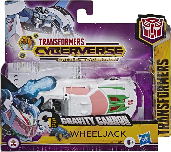 Transformers Bumblebee Cyberverse Adventures Action Attackers: 1-Step Wheeljack Action Figure, Gravity Cannon Action Attack Move, 4.25-inch - Figurio