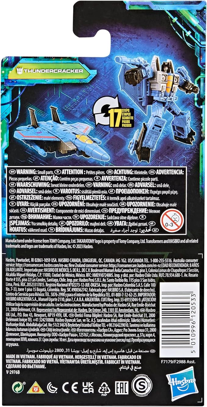 Transformers Toys Legacy Evolution Core Thundercracker Toy, 3.5-inch, Action Figure for Boys and Girls Ages 8 and Up - Figurio