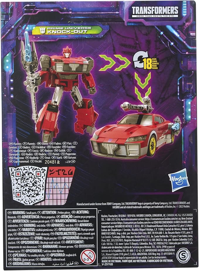 Transformers Toys Generations Legacy Deluxe Prime Universe Knock-Out Action Figure - Kids Ages 8 and Up, 5.5-inch - Figurio