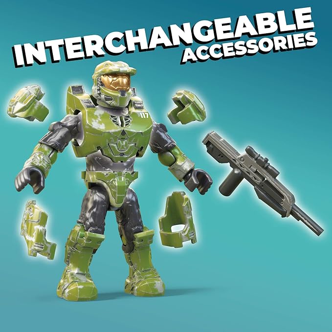 Mega Construx Halo Hijacked Ghost Vehicle Halo Infinite Construction Set, Building Toys for Kids - Figurio